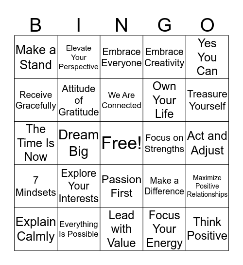 ABC BINGO CELEBRATION Bingo Card