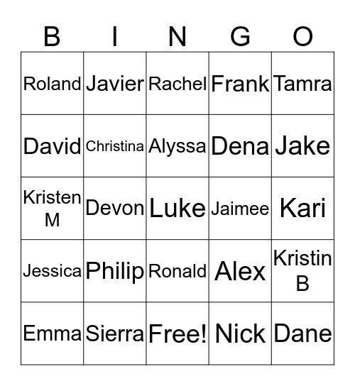 Biologist Bingo Card
