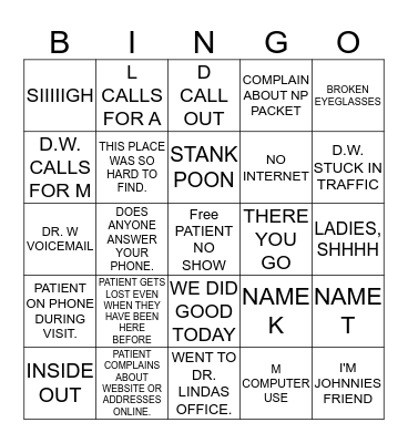 AKT BINGO Card