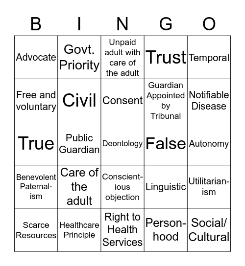 DLEPP Bingo! Bingo Card