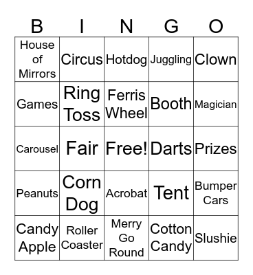 Fatima's Bridal Shower Bingo Card