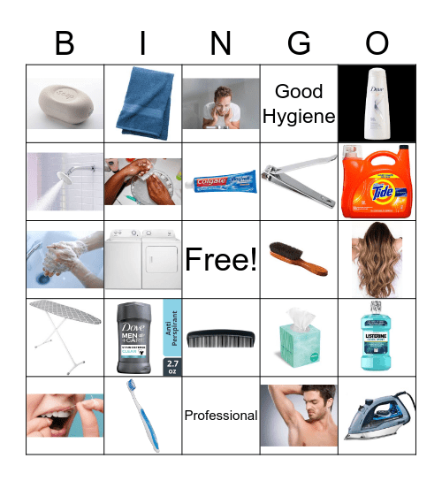 Hygiene Bingo Card