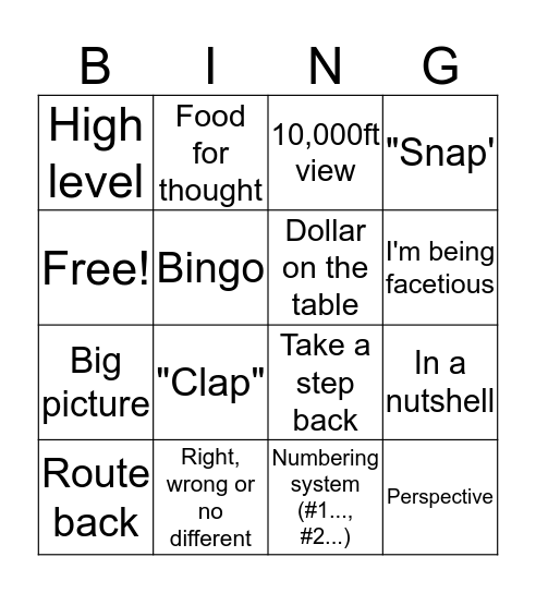HANGISMS Bingo Card