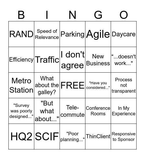 Lets play Parking! Bingo Card
