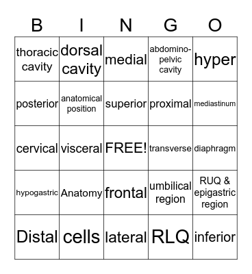 A&P 1 Bingo Card