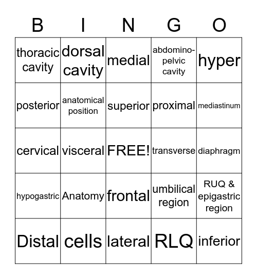 A&P 1 Bingo Card