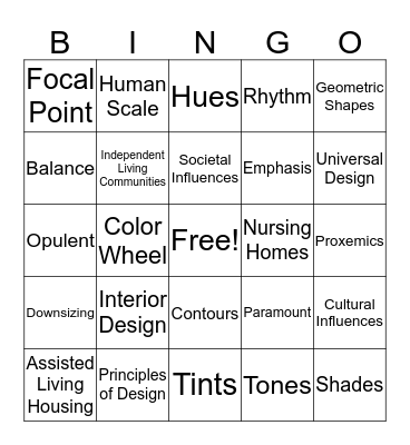 Chpt 16 - Housing Related Human Services Bingo Card