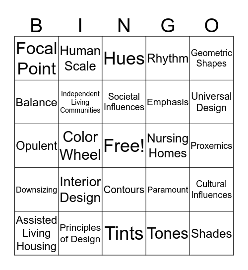 Chpt 16 - Housing Related Human Services Bingo Card