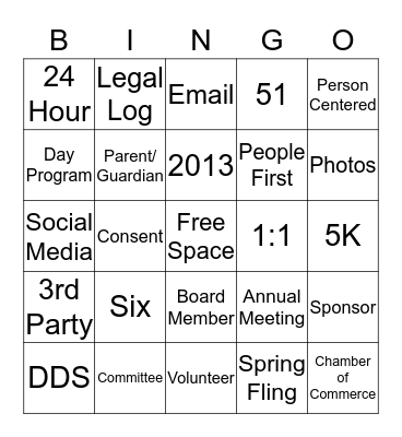 Journey Found Bingo Card