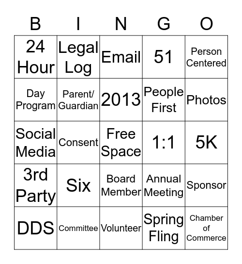 Journey Found Bingo Card