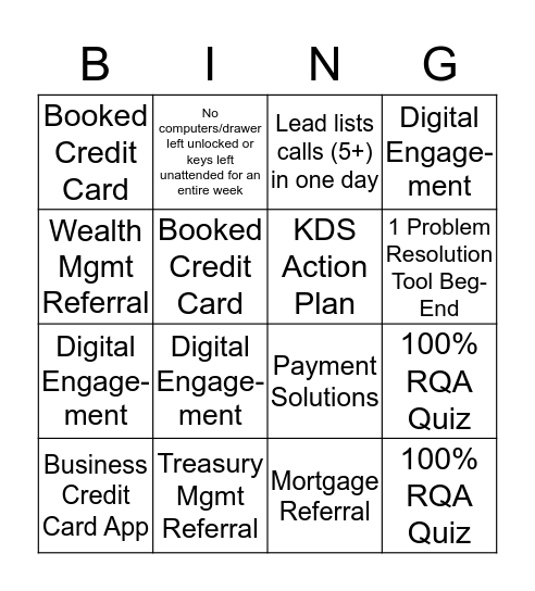 Bingo Card