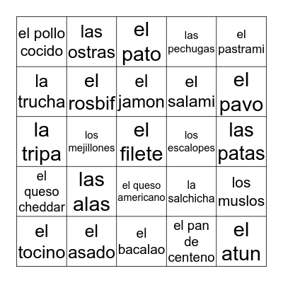 Bingo thingy Bingo Card