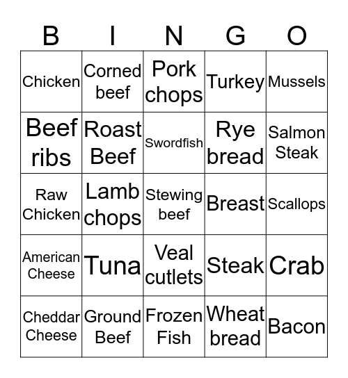 Spanish bingo  Bingo Card
