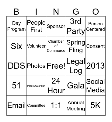 Journey Found Bingo Card