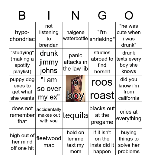 JULIA HUNTER BINGO Card