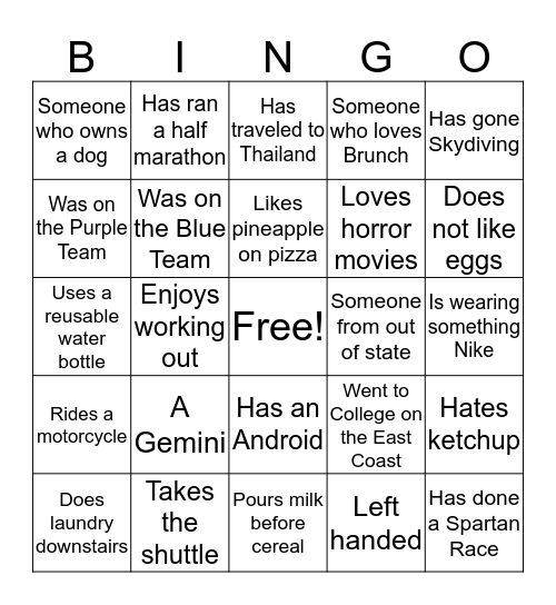 HHPM SCAVENGER HUNT Bingo Card