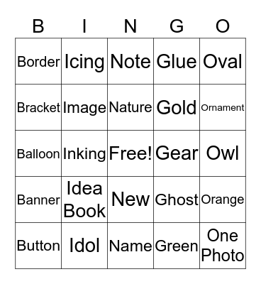 Crafting With Kiwi Lane Bingo Card