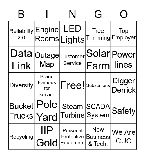 Chat with the Executives Bingo Card