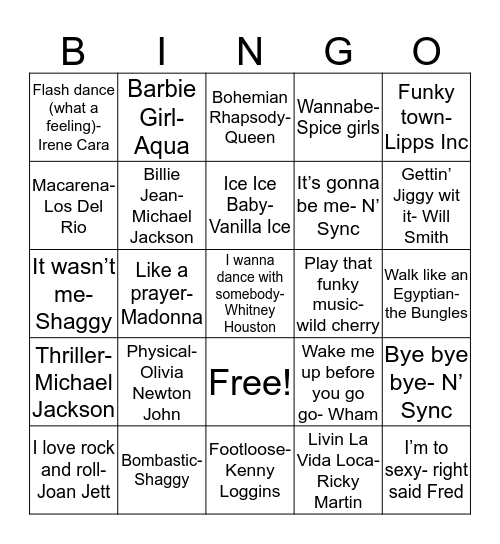Retro bingo  Bingo Card