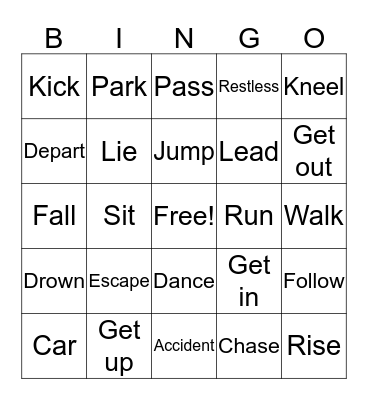 Chapter 7  Bingo Card