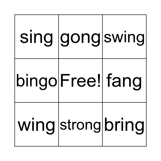 Bingo Card