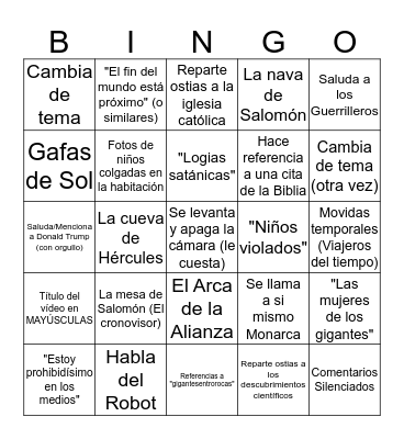 Bingo de Canosa Bingo Card