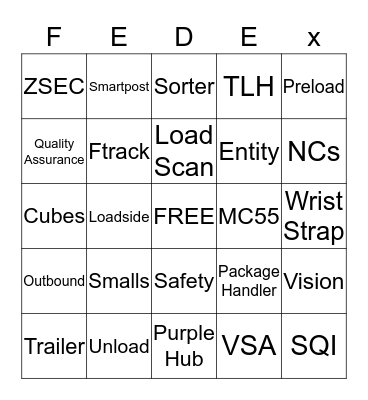 Purple Promise  Bingo Card