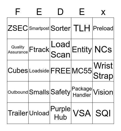 Purple Promise  Bingo Card