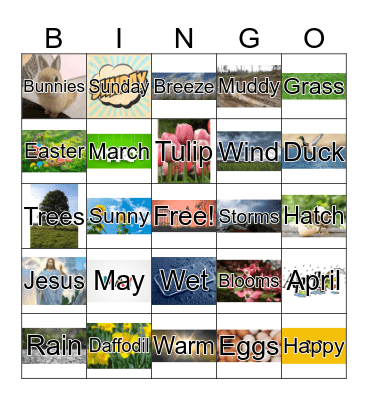 Ashby's Spring Bingo Card