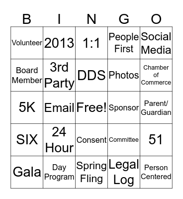 Journey Found Bingo Card