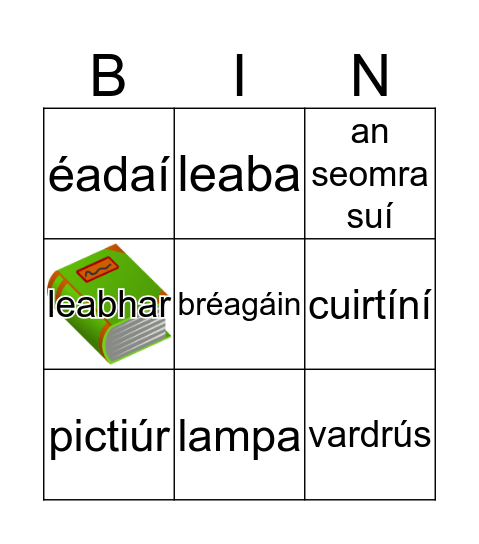 Sa Bhaile Bingo Card