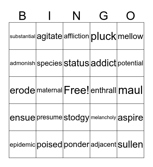 Bingo 2 Bingo Card