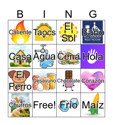 Loteria Cards Bingo Card
