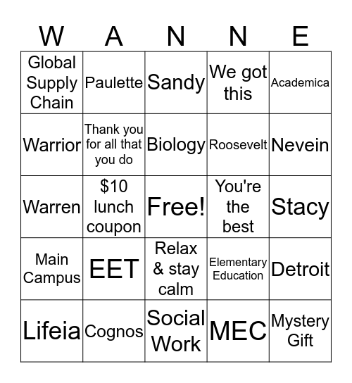 Bingo Card