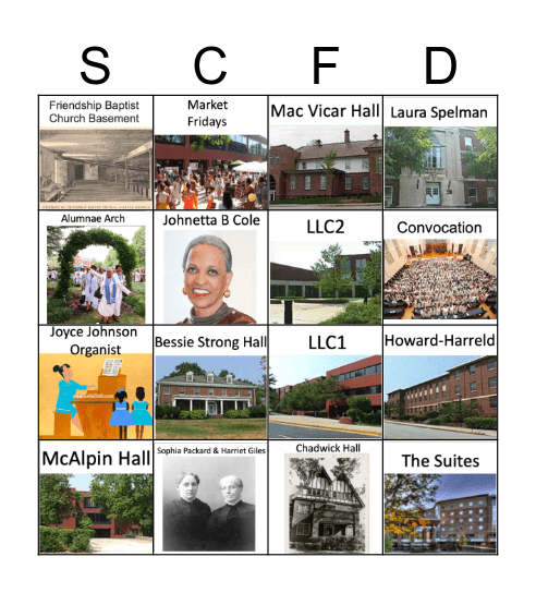 Founders Day Bingo Card