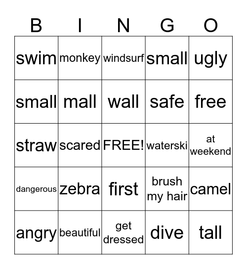 Family & Friends 3: Review 2 Bingo Card