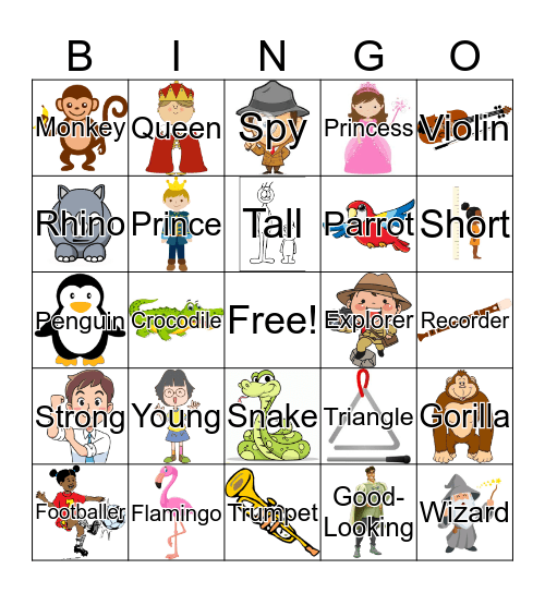 Rooftops Bingo Card