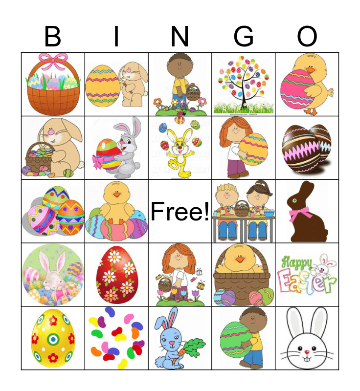 Easter Bingo Card