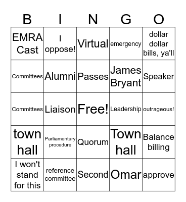 RepCo Bingo! Bingo Card