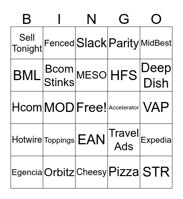 National Deep Dish Day Bingo Card
