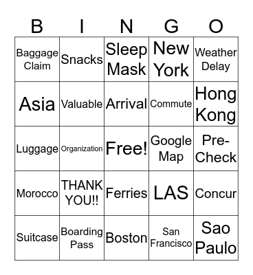Public Service Employees Recongnition Week Bingo Card