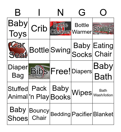 BABY SHOWER GIFT BINGO  Bingo Card