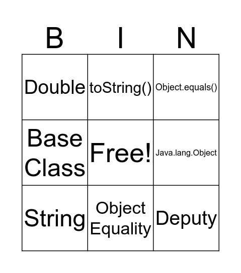 Chapter 15.5 vocab Bingo Card