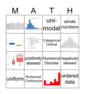 Statistics Bingo  Bingo Card