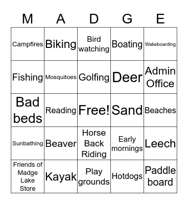 Find it here Bingo Card