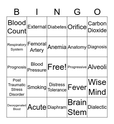 ADH BINGO! Bingo Card