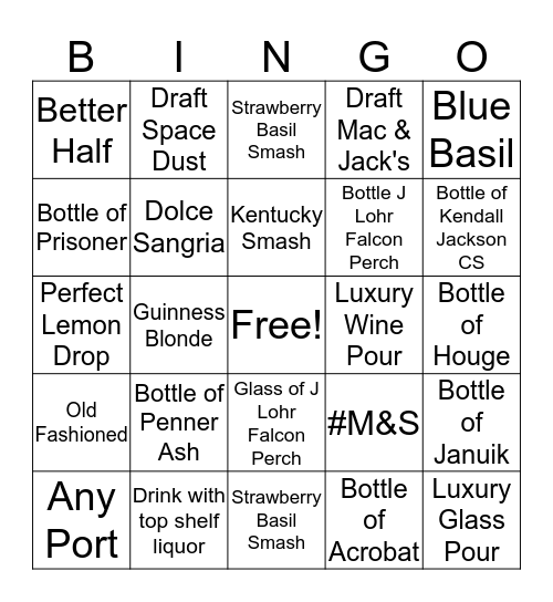 LBW BINGO 3/30-4/6 Bingo Card