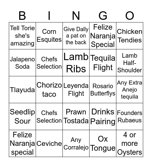 MesaMesa Ding Dong Bingo Card