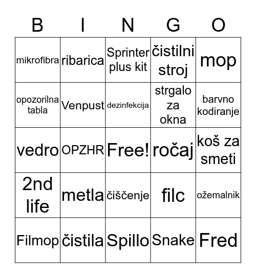 Barjans Bingo  Bingo Card