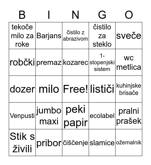Barjans Bingo  Bingo Card